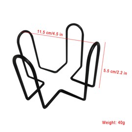 Coaster Holder, 4 PCS Metal Holder for Square or Round Coaster Sets Home Wrought Iron Shelf Decoration (Style 1)