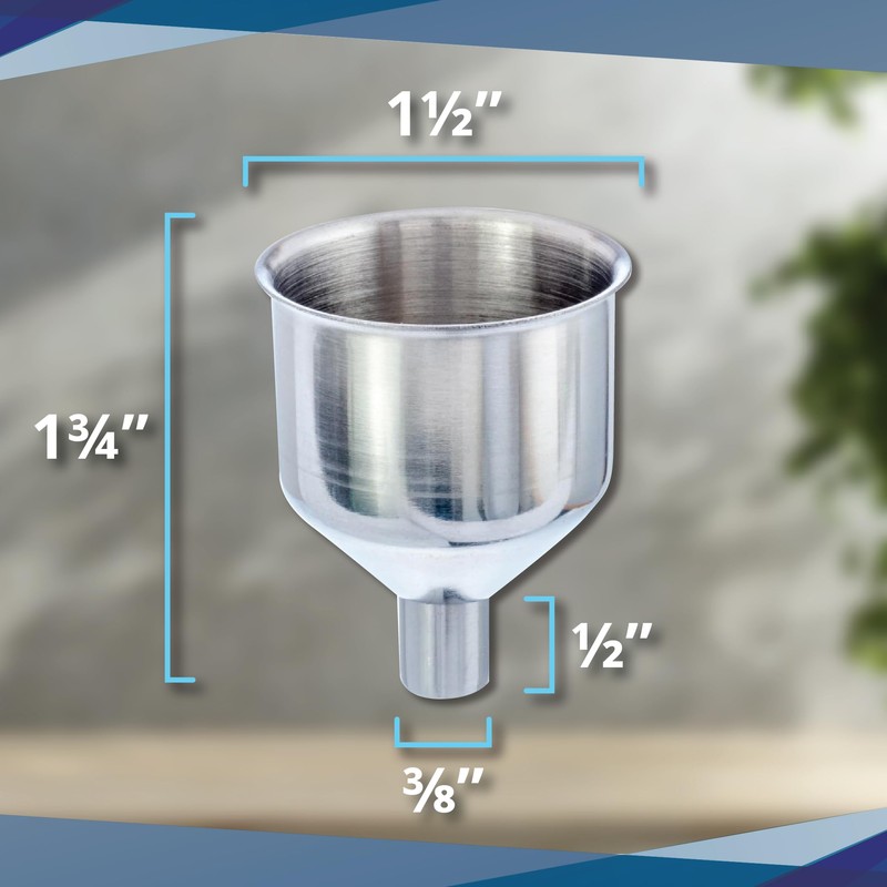 SE Stainless Steel Funnel for Flasks Bottles and Mini Bottles,