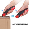 HAUTMEC Heavy Duty Self-Retracting Utility Knife, Safety Box Cutter with