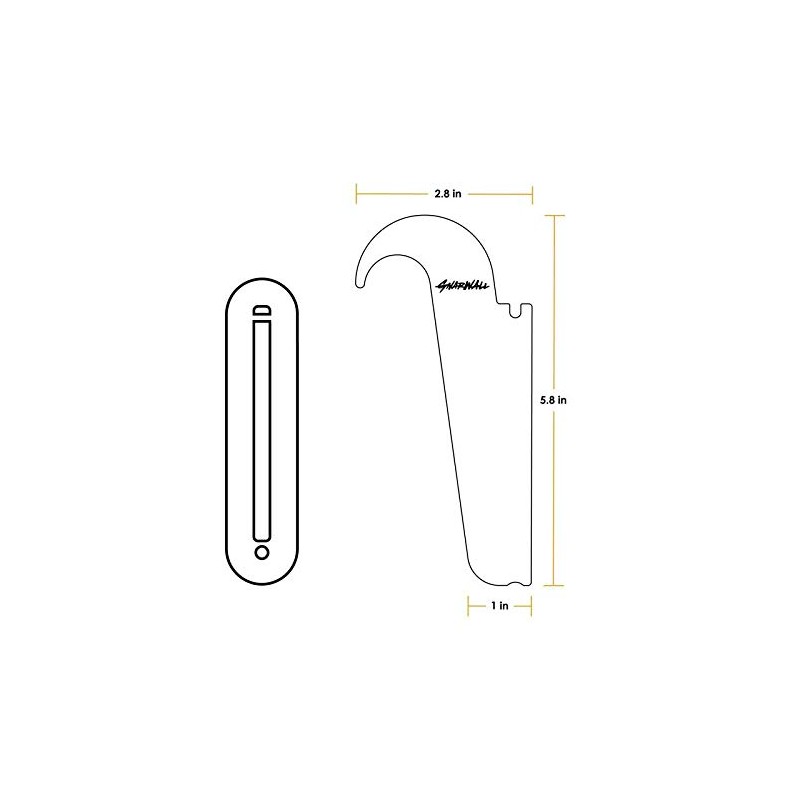 Shepps GNARWALL Concealed Surfboard Holder System for Shortboard, Longboards and