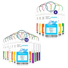 Luggage Tags for Suitcases, Carnival Cruise Ship Essentials Tag Holders 18 Packs