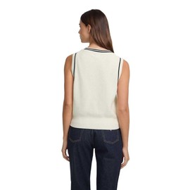 V-Neck Sweater Vest Warm White