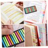 Operitacx 6 Fluorescent Sticky Notes Sentence Highlight Sticker Transparent Tape