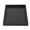 Raguso Rechteckform Tablett Schwarz Massivholz Tee Tablett Kaffee Snack Essen