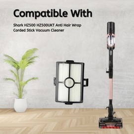 Nispira HZ500 Vacuum Cleaner Replacement HEPA Filter For Shark HZ500UK HZ500UKT Anti Hair Wrap Corded Stick Vacuum Cleaner. 6 Pack