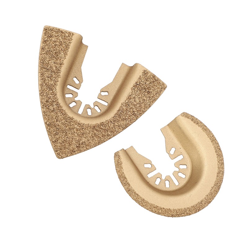 10Pcs Oscillating Saw Blade Triangle Semicircular High Carbon Steel Multitool