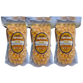Signature Popcorn, 3-Pack Large Resealable Bags, Cheddar Cheese, Gourmet Popcorn Snack, Gluten Free
