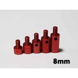 8mm extension spacer (aluminum, red)