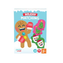 Chuckle & Roar - Holiday Matching - Family Game Night Fun - Holiday Themed Classic Game - Great for Preschool Learning - Stocking Stuffer Gift - Ages 3 and Up
