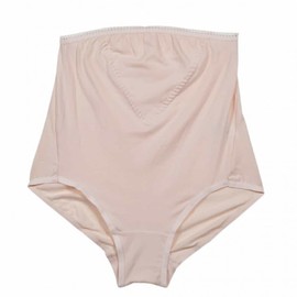 Plus Size Cotton Maternity Panties with Double Layer Abdomen Support Maternity Panties 90 Peach
