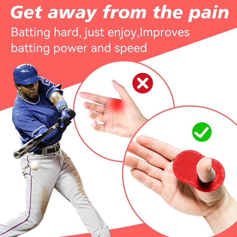 2 Pack Batter's Baseball Thumb Guard for Pro Batters, Hitter