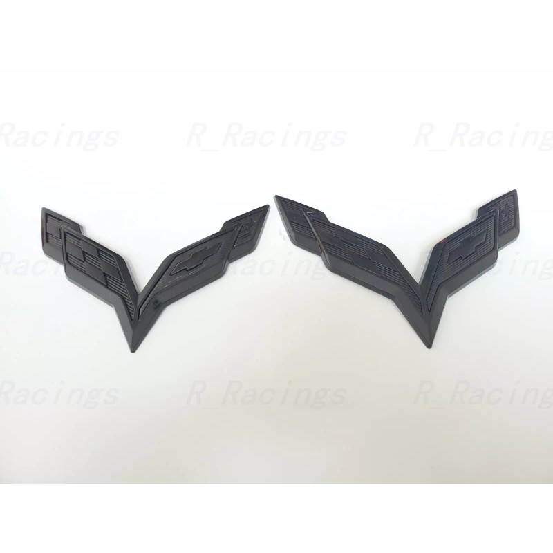 GM For 2014-2019 Corvette C7 Whole Glossy Black Front &