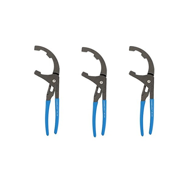 Channellock 209 9-Inch Oil Filter and PVC Plier (3-Pack)