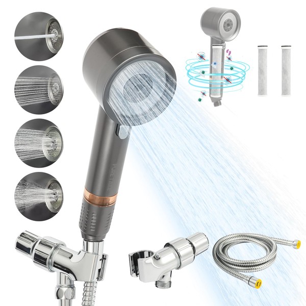 Shower Filter for Hard Water, High Pressure Water Softener for
