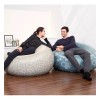 Bestway Sillon Inflable Individual Elegante Compacto Puff Gris Msi