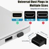 10-Pack USB Port Dust Covers – Black USB Protector Caps