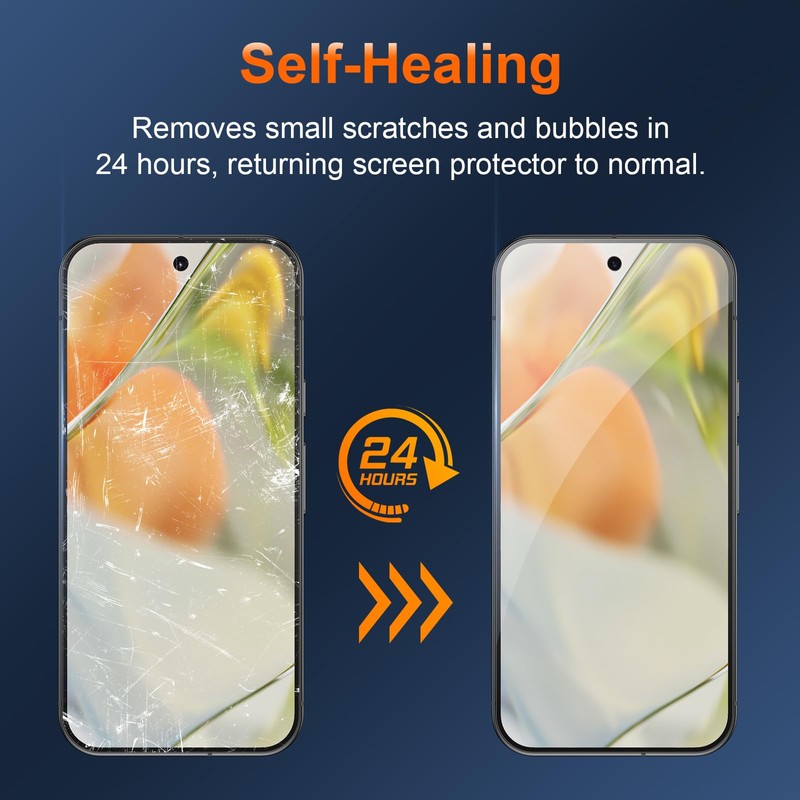JEHOO [2 Pack] Pixel 9 Privacy Screen Protector Flexible TPU,