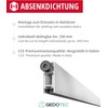 Gedotec Lowerable floor seal, 1 piece door seal, one-sided release,