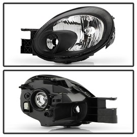ACANII - For 2003 2004 2005 Dodge Neon Black OE Style Headlights Headlamp Replacement Pair Set Driver + Passenger Side