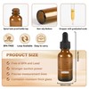 NOOEEISS 6 Pcs 1oz Amber Glass Eye Dropper Bottle, Tincture