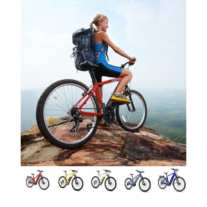 CBHCARCAR EBike Battery Cover, (11.8-15.8in circumference) Reflective Battery Protective E-Bike