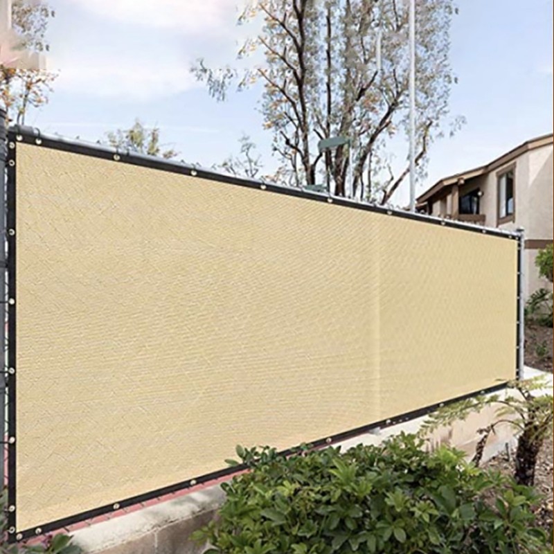 Balcony Screen Fence Beige Thickened Sun Prevention Private Protection Patio