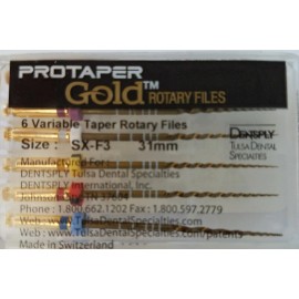 Dentsply Protaper Gold Rotary Files 25 mm SX-F3 Dentsply Tulsa Assorted Endodontics Endo