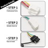 SYOWADA 4 Pin Trailer Wiring Harness, Plug-in Simple Custom-Fit T-Connector