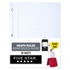 Five Star Loose Leaf Paper + Study App, Graph Ruled