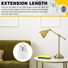 Glooglitter 10 Pack E26 Socket Extender E26 Light Bulb Porcelain