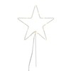 Lights4fun Osby Star Tree Topper Christmas Decoration Warm White LED