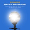 KastLite 12" Clear Acrylic Lamp Post Globe | Smooth Textured