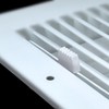 4 x 8 Inch (Duct Opening) White Air Vent Cover