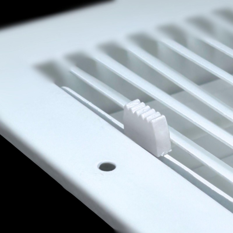 4 x 8 Inch (Duct Opening) White Air Vent Cover