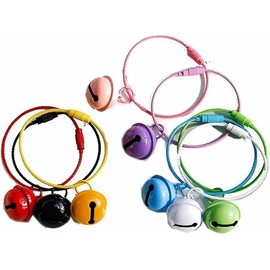 8Pcs Multi Color Metal Wire Keychains with Bell Candy Color Cable Keyrings Key Loops Bell Student Bag Pendant Charm Gift Doll Pendant Ornaments Accessories for Christmas Lanyards Attachment,