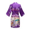MissNina Women's Satin Kimono Robes Bridesmaid Wedding Robes Silky Bathrobes