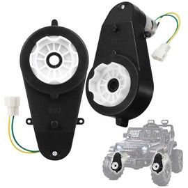 2Pcs 24V 40000RPM Kids Ride On Car Gearbox Motor Power Wheels Motor Gearbox Upgrade Motorcycles Jeep High Speed RS555 Drive Engine Match Kids Ride On Toys Car Motors