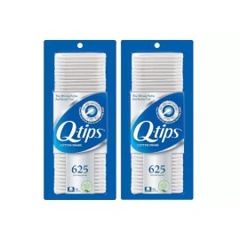 Q-tip 위생 및 미용을 위한 Q-팁 면봉 100 625개(2팩)로 만든 오리지널 Original Q-Tips Cotton Swabs for Sanitation and Beauty 625 Count (2 Packs)
