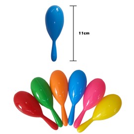 AOVNA 12Pcs Maracas Shakers Plastic Musical Egg Shakers Mexican Fiesta Party Favors Musical Fun Party Decoration for Maracas Instruments Party