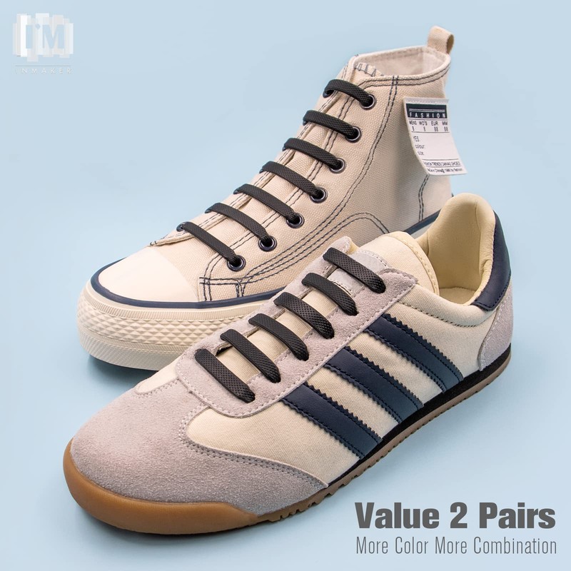 INMAKER No Tie Shoelaces, Pack of 2, Elastic Shoe Laces