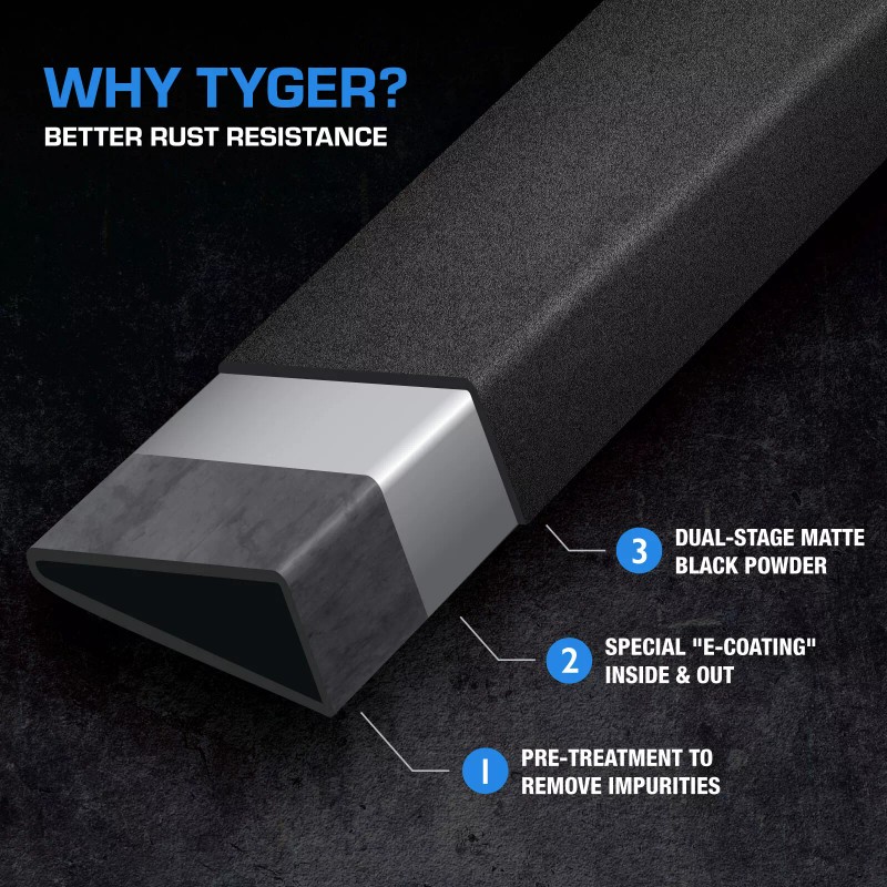 TYGER 6" Riser Running Boards for 19-25 Silverado/Sier