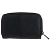 Lorenz Ladies Zip Around Purse Black