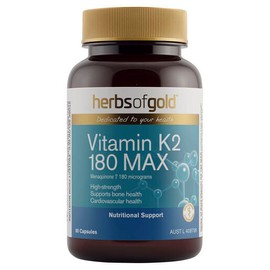 Herbs Of Gold Vitamin K2 180 Max 60 Capsules
