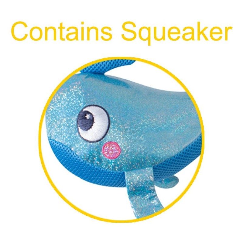 YöL Whale Plush Hide and Seek Pet Dog Toy Squeaker