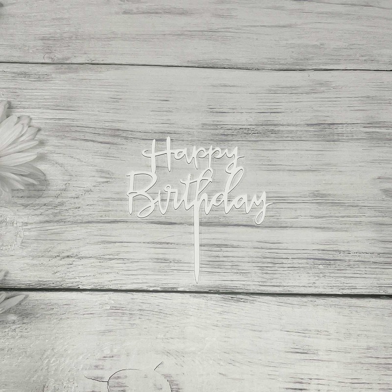 JIEEIN - Decoración para tarta de feliz cumpleaños, decoración para