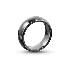 HECERE T5577 or UID chip RFID Black Ceramics Smart Finger rewrite Ring 125KHZ/13.56MHZ Wear for Men or Women(UID 13.56MHZ-22MM)
