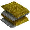 Gold & Silver Sponge Scouring Pads 4pk (5pk 20 pads)