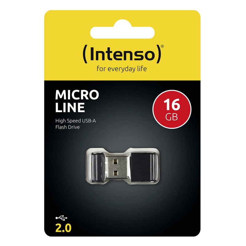 Intenso Micro Line USB Memory Stick, Black