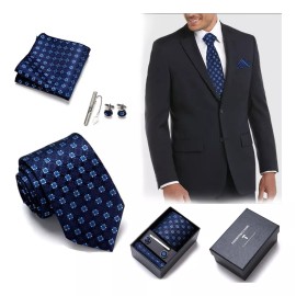 Pedrom Juego De Gemelos De Corbata Para Hombre Caja De Regalo