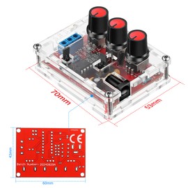 XR2206 Precise Function Signal Generator, 1Hz-1MHz Adjustable Frequency Module with Sine/Triangle/Square Wave Output, DIY Kit for Electronics, 9-12V DC Input (1 Piece)
